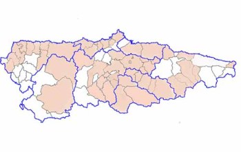 Distribución de planes y programas municpales en Asturias